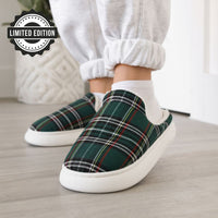 Low-Cut Green Plaid